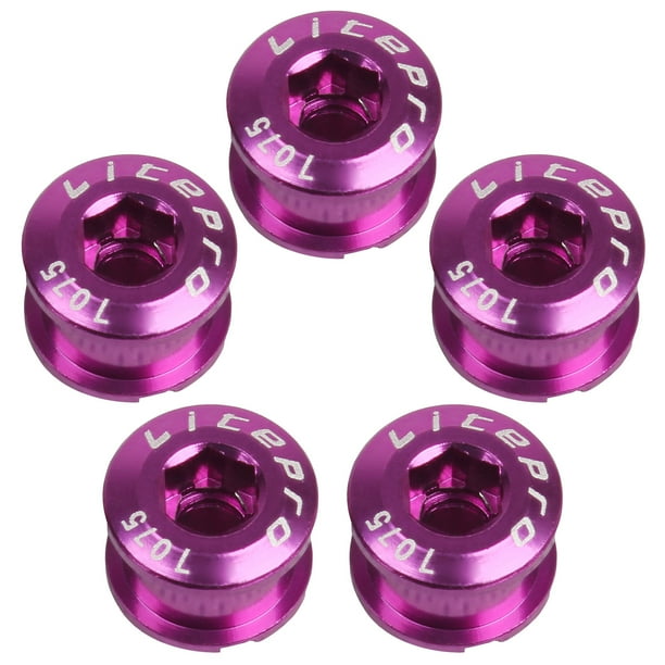 5pcs Set Bicycle Chainring Bolts Single Speed Screws Chain Ring Bike Accessory